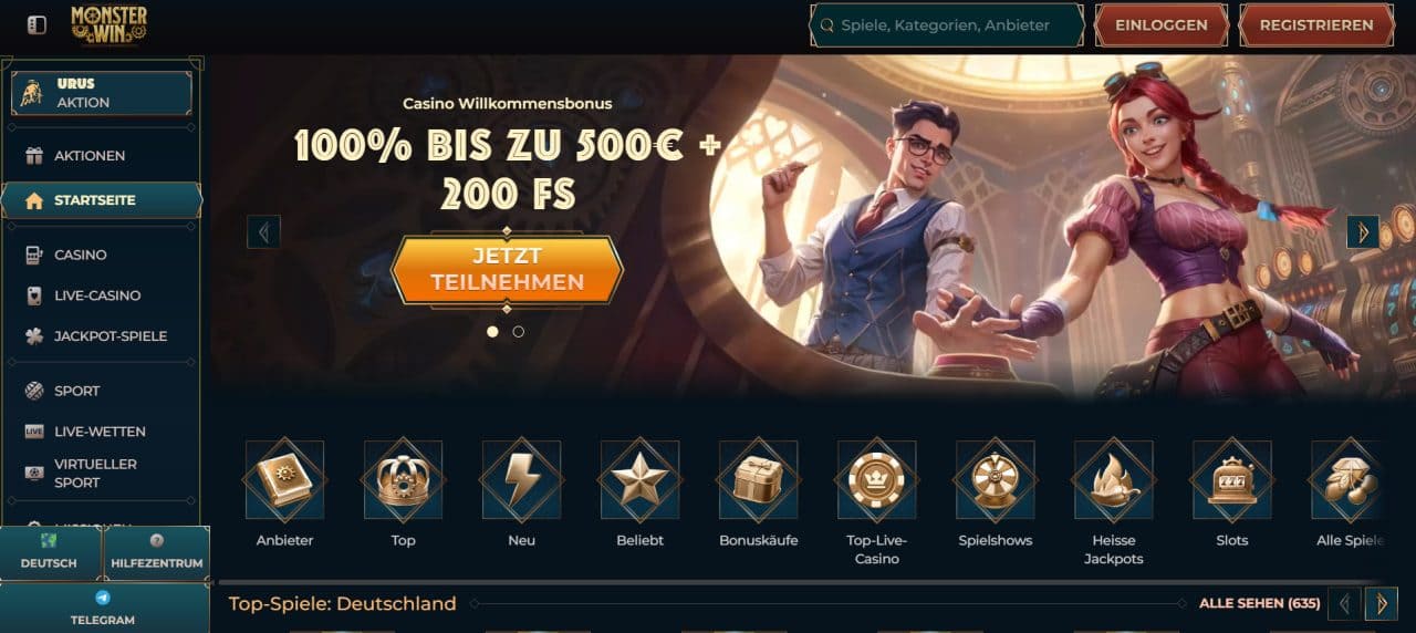 MonsterWin Casino: Lamborghini-Urus-Turnier